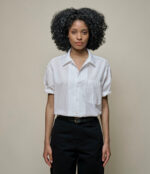 Lightweight Cotton Poplin Short Sleeve Shirt - Image 3