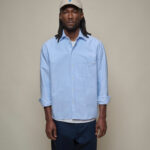 Modern-Cut Cotton Oxford Long Sleeve Shirt