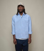 Modern-Cut Cotton Oxford Long Sleeve Shirt