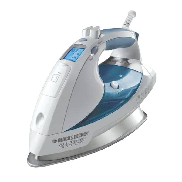 Black & Decker D6000 All-Temp Steam Iron with Stainless-Steel Soleplate - Image 1