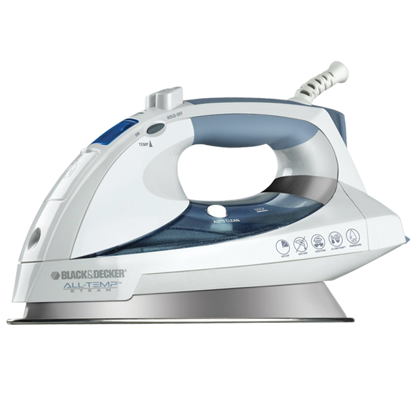 Black & Decker D6000 All-Temp Steam Iron with Stainless-Steel Soleplate - Image 2