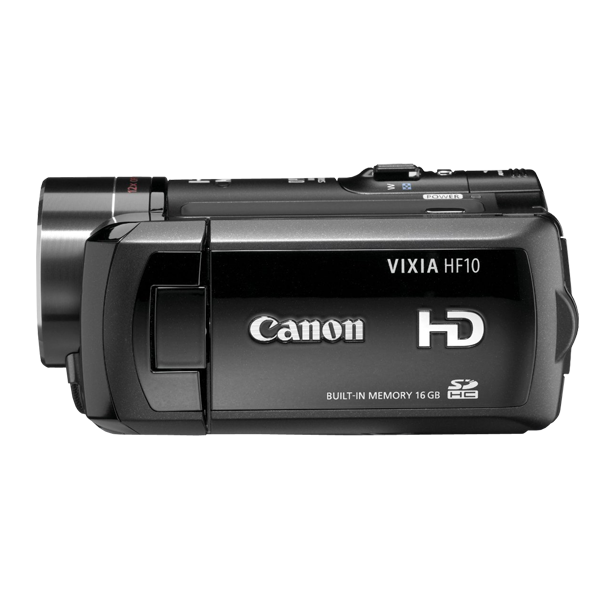 Canon VIXIA HF10 Flash Memory High Definition Camcorder with 16 GB Internal Flash Memory and 12x Optical Image Stabilized Zoom - Image 3